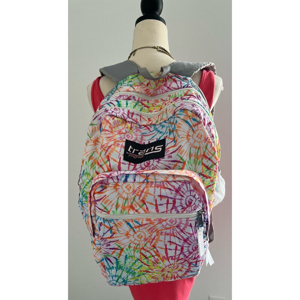 Trans by JanSport Backpack Unisex OS Tie Dye Excellent Laptop Sleeve